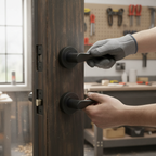 Premium Matt Black Door Handle Pack with Lever and 10mm Depth, 128mm Length for Interior Doors