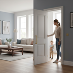 Premium Internal White Primed Arnhem Door with Two Panel Design and Engineered Construction for Strength and Stability