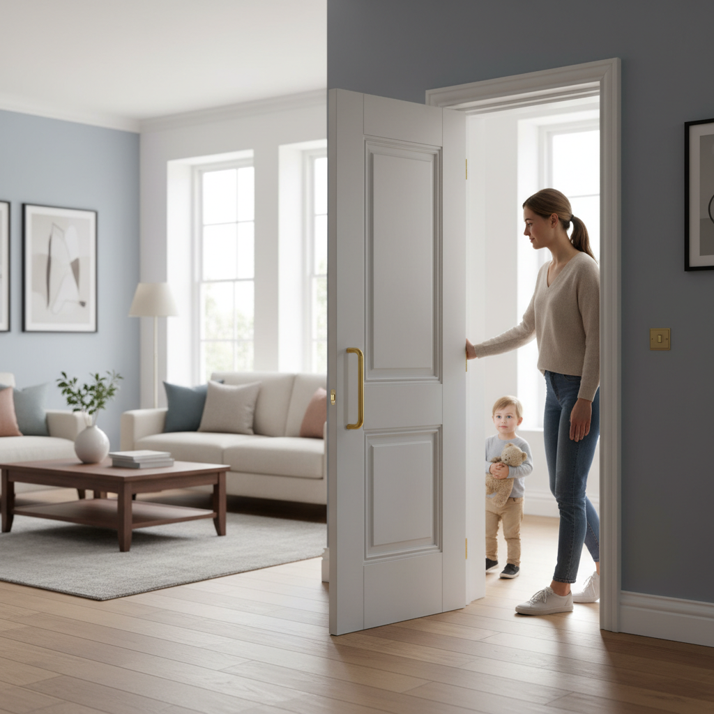 Premium Internal White Primed Arnhem Door with Two Panel Design and Engineered Construction for Strength and Stability