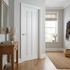 Internal White Primed Ashton 3 Panel Door, Made-to-Measure, Solid Core