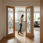 Premium Custom Made Clear Glazed French Doors with Versatile Design for Modern and Traditional Homes