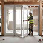 Premium 8ft Internal White Folding Bifold Doors with Engineered Core for Modern Living Spaces