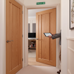 Premium 3 Panel Internal Fire Door with A-Grade Oak Veneer and Engineered Construction for Enhanced Strength and Stability