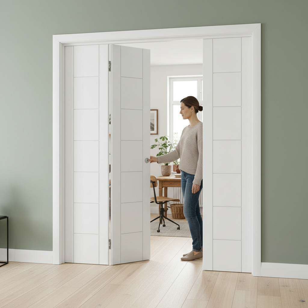 Premium Internal Bifold Door with Modern Design and Engineered Construction for Enhanced Strength and Stability