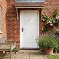 External Composite Farley Door - White Painted with Solid Timber Core