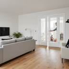 Premium Clear Glazed Room Divider with Single Door and Side Panel - Customizable Size Options