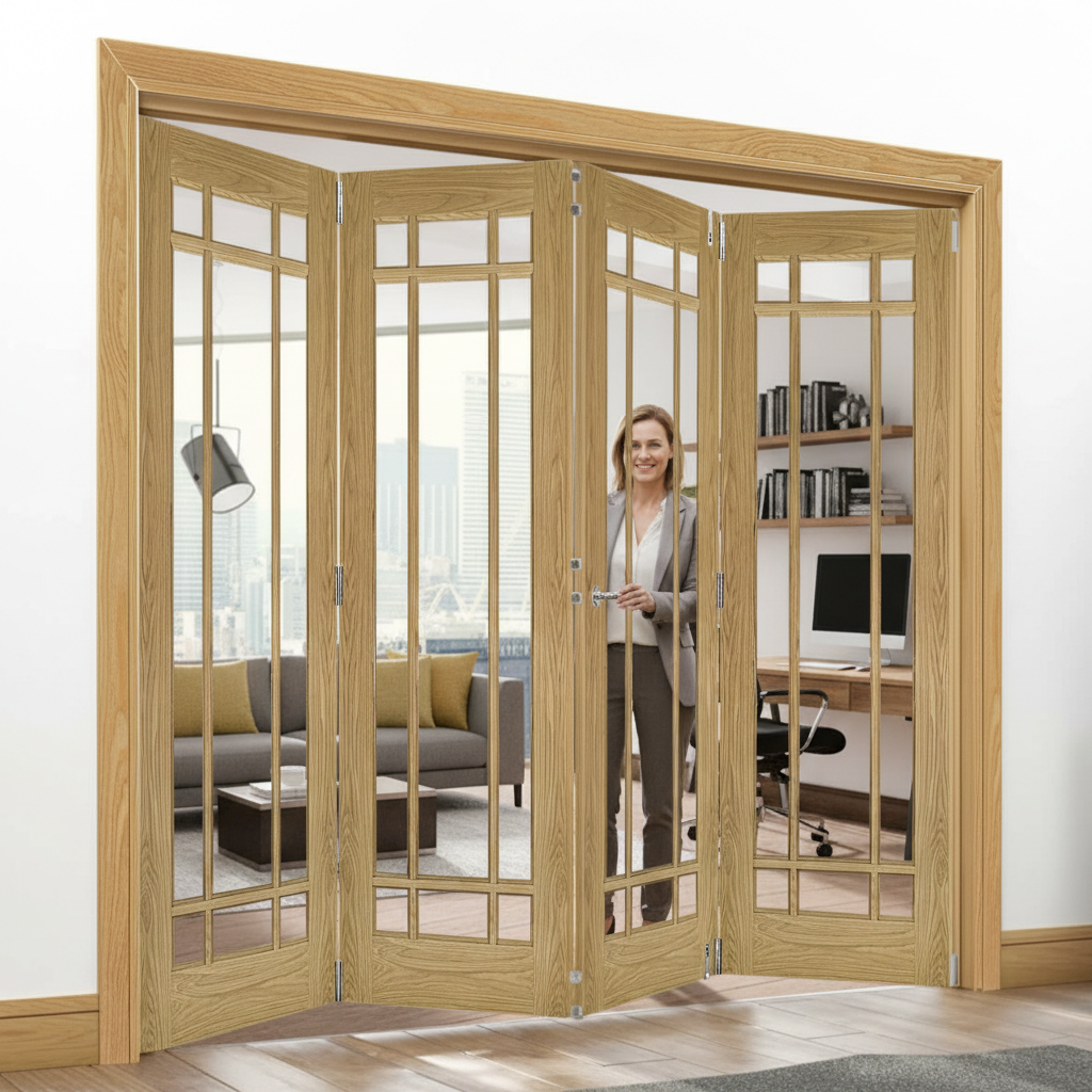 Premium Clear Glazed Room Divider with Top Hung System and Custom Configurations for Versatile Spaces