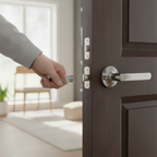 Premium Polished Chrome Door Handle Pack with Lever Design, Hinges, and Tubular Latch for Interior Doors