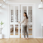Premium Internal White Primed 4 Panel Door Pair - Elegant Design with 35mm Thickness for Modern Homes - Image 2