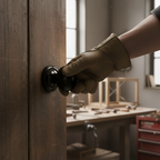 Premium 58mm Round Rose Mushroom Mortice Door Knob with Black Nickel Finish for Elegant Door Design