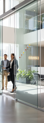 Premium Frameless Satin Glass Door with Easy-Clean Finish and Versatile Sizing Options