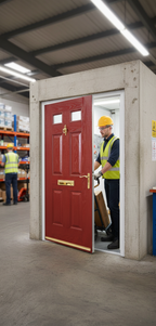 Premium External Fire Door Set with 30-Minute Fire Resistance, Multipoint Locking, and Custom Color Options