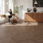 Premium 6.5mm Embossed UV Coated Rigid Core Vinyl Flooring with Angle-Tight Click Installation and IXPE Underlay for Comfort