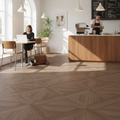 Premium 6.5mm Embossed UV Coated Rigid Core Vinyl Flooring with Angle-Tight Click Installation and IXPE Underlay for Comfort