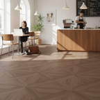 Premium 6.5mm Embossed UV Coated Rigid Core Vinyl Flooring with Angle-Tight Click Installation and IXPE Underlay for Comfort