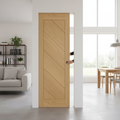 Premium Oak Flush Pocket Door Set with No Bottom Track and Adjustable Doorstop for Seamless Integration