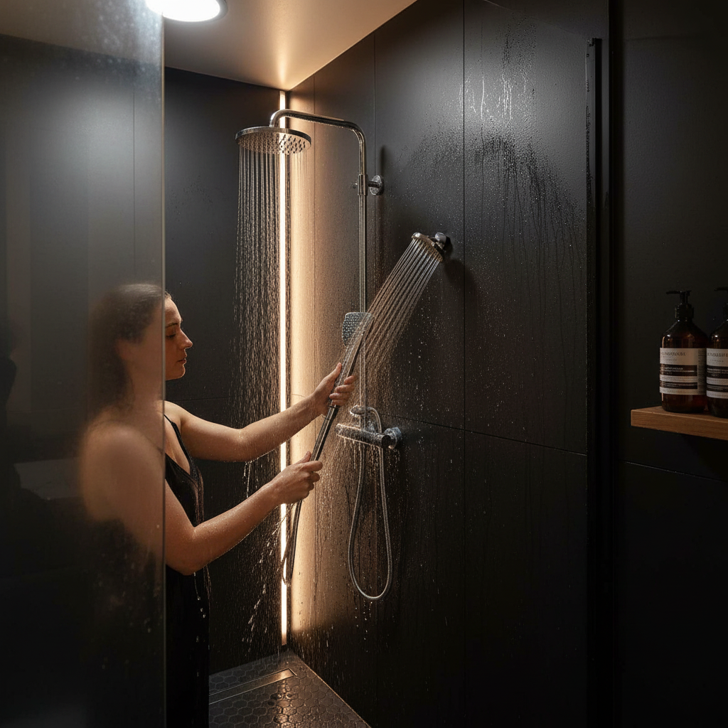 Waterproof Wall Panelling H-Section in Matt Black for Wet Areas - Durable and Stylish Solution for Trade Professionals -...