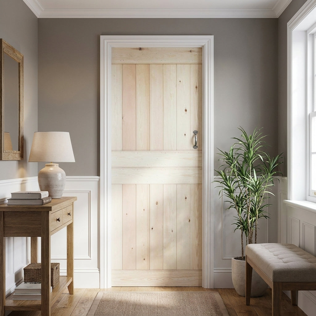Made-to-Measure Internal Solid Unfinished Scandinavian Pine Stable Door