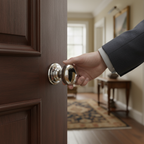 Premium Unsprung Large Mortice Knob on Concealed Rose - Comfortable Grip, Versatile Design, Fire Door Rated