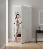 Premium White Moulded 2 Panel Internal Door with Elegant Design and FSC Certification
