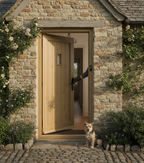 Premium Solid White Oak External Door Frame Kit - Reversible Design with Complete Jambs and Cill for Custom Door Sizes