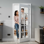 Premium White Moulded 10 Light Glazed Internal Door for Enhanced Light Flow - High-Quality Professional Grade for Industrial and Commercial Applica...