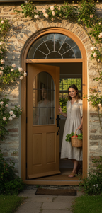 Premium External Hardwood Universal Fanlight Door Frame for Adjustable Heights and Wide Doors