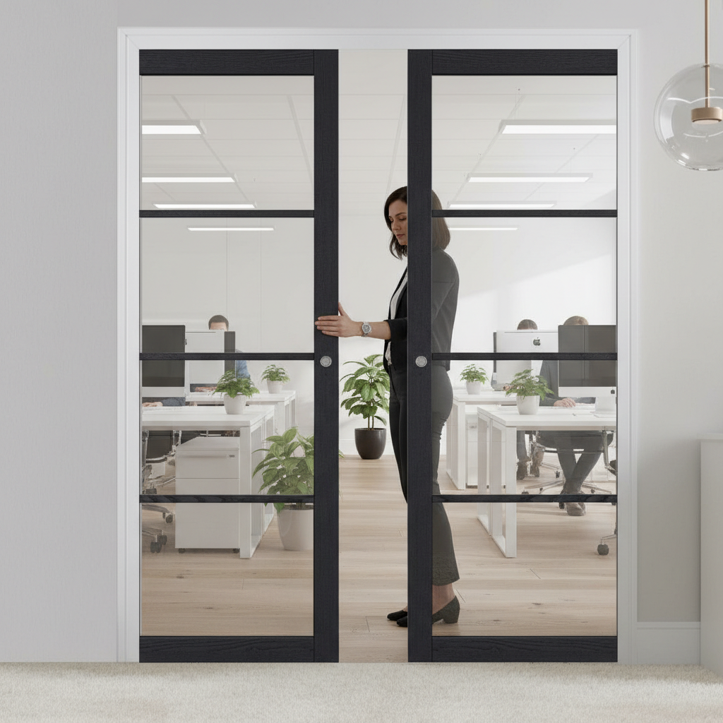 Premium Heavy Duty Double Pocket Door System with Galvanised Steel Frame and Adjustable Jamb Options