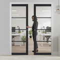 Premium Heavy Duty Double Pocket Door System with Galvanised Steel Frame and Adjustable Jamb Options