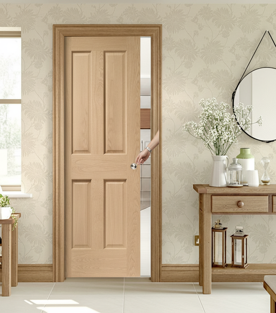 Premium Fire Rated Pocket Door System with Engineered Construction and Adjustable Track for Seamless Installation