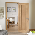 Premium Unfinished Oak Worcester Internal Door - Versatile Design with Engineered Construction and A-Grade Veneer