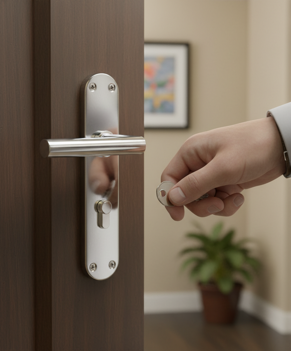 Premium Lever on Backplate Key Lock - Lever Latch, Keylock & Bathroom Lock Variants Available