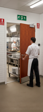 Premium Flush Fire Door with 30-Minute Fire Protection and Elegant Design - High-Quality Professional Grade for Industrial and Commercial Applications