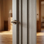 Internal White Fire Door, Primed Finish, 3 Panel Design, FD30 Rated - detail view