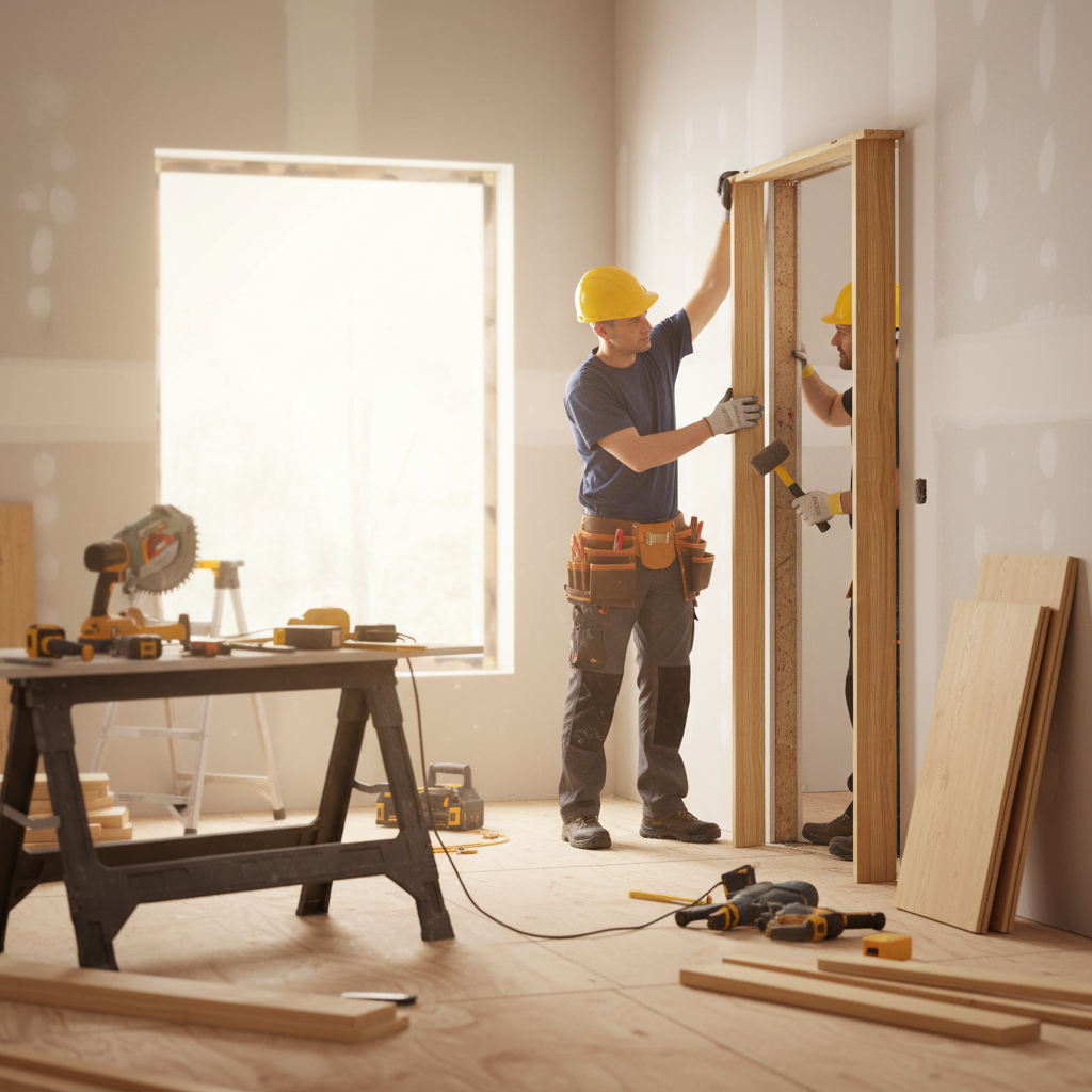 Professional Softwood Internal Door Lining - Customizable Frame Solution for Standard Door Sizes