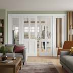 Premium Internal Victorian Room Divider Set with Clear Glass Panels for Elegant Partitioning - Image 2