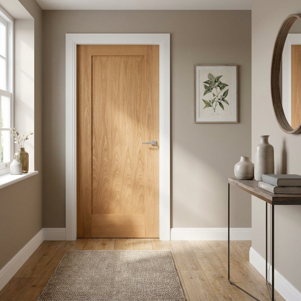 FD30 Fire Rated Made-to-Measure Unfinished Internal Oak Pattern 10 Door