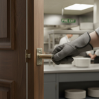 Premium CE13 Fire Rated Tubular Latch 63mm - Satin Nickel Finish for Fire Doors - High-Quality Professional Grade for Industrial and Commercial App...