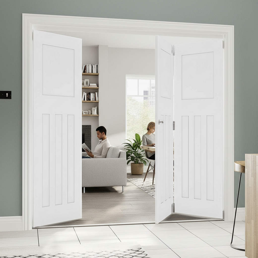 Premium White Room Divider with Top Hung System for Seamless Spaces and Multiple Configurations