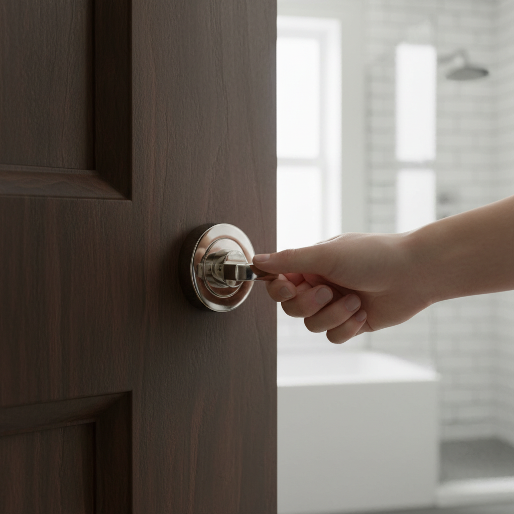 Professional Polished Nickel Thumbturn & Release for Fire Rated Doors and Commercial Use