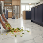 Premium 5.5mm Stone Embossed Rigid Core Vinyl Flooring with UV Coating and Pre-Grouted Tile Appearance