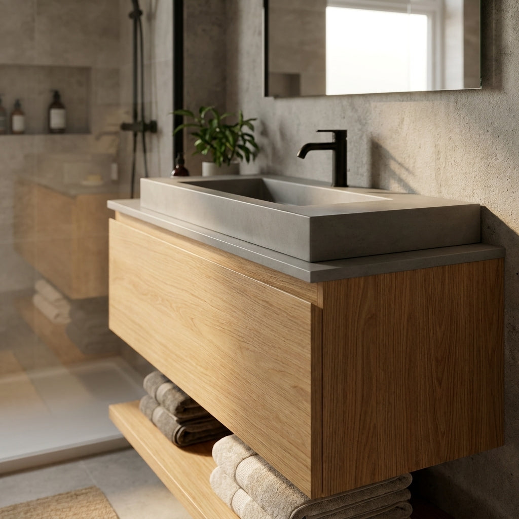 2420mm Waterproof Wall Panelling in Caldeira Matt Finish - detail view