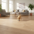 Premium 8mm Laminate Flooring with Bevelled V-Grooved Edges for Moisture Resistance and Solid Wood Aesthetic