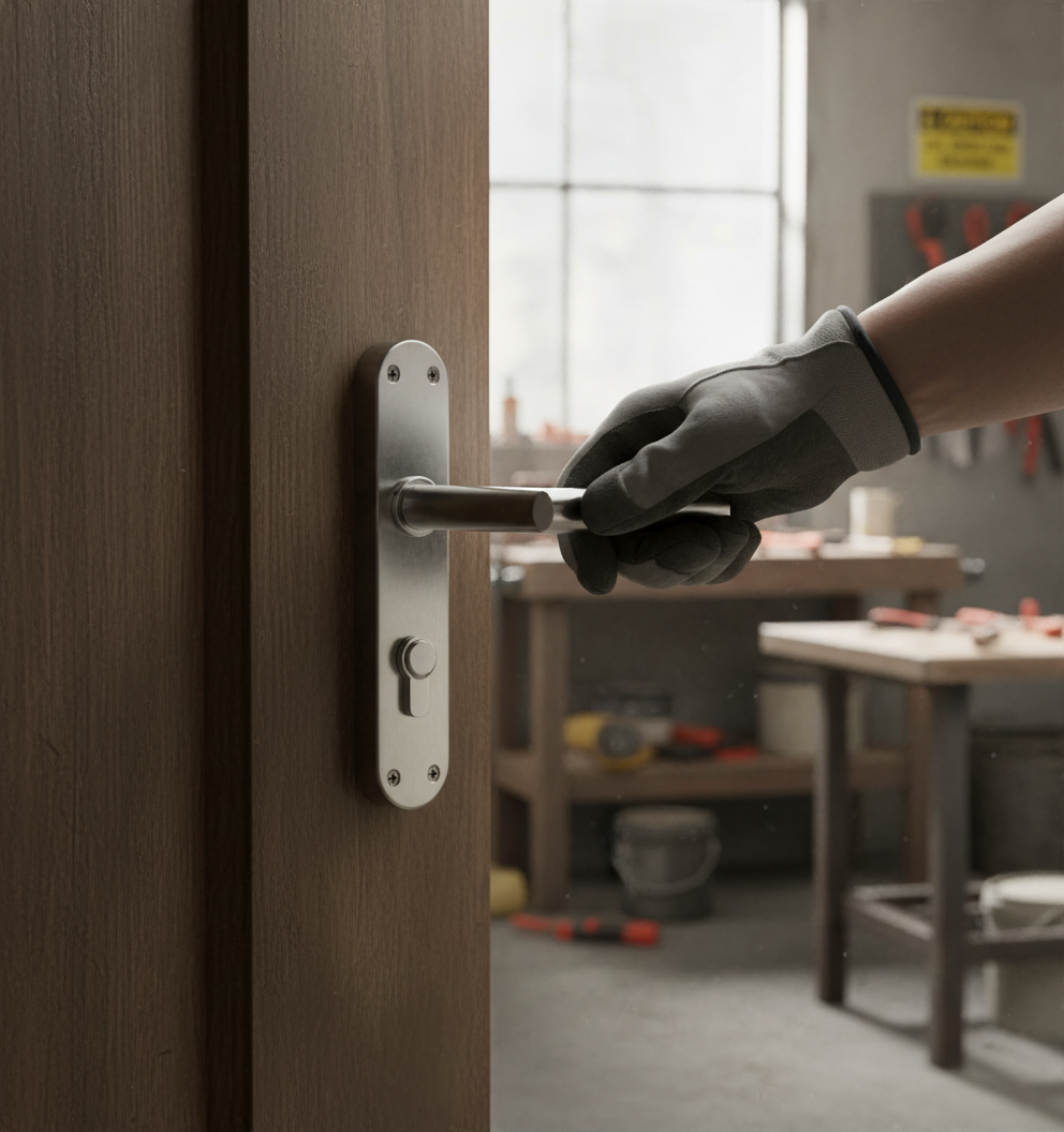 Premium Lever on Backplate Latch - Versatile Options with Keylock and Bathroom Lock Variants