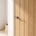 Internal Oak Door Unfinished Farley Design Solid Engineered Core - detail view