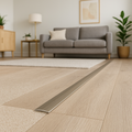 900mm Self-Adhesive Door Profile in Brushed Steel for Easy Adaptation