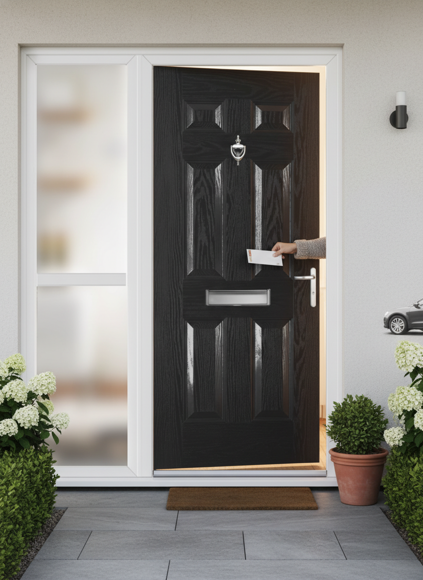 Premium External Fire Door Set with Sidelight - 30 Minute Fire Resistance, Multipoint Locking System and Customizable Colors