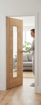 Premium Internal Clear Glazed Door with Safety Glass and Modern Design for Enhanced Light Flow