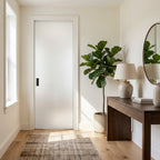 Internal Pocket Door Set, 100mm White Primed Flush Framed, Hollow Core