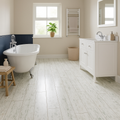 Antique White 8mm High Gloss Laminate Flooring with 4V Bevel Edge